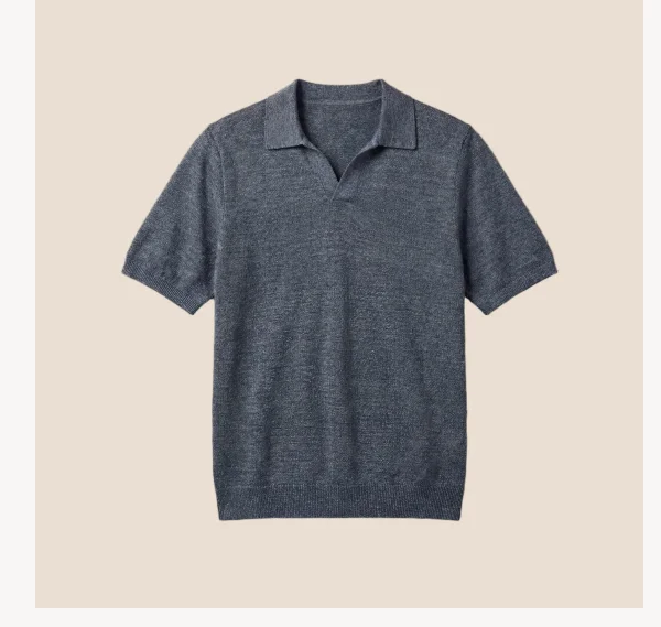 Linen Sweater Polo