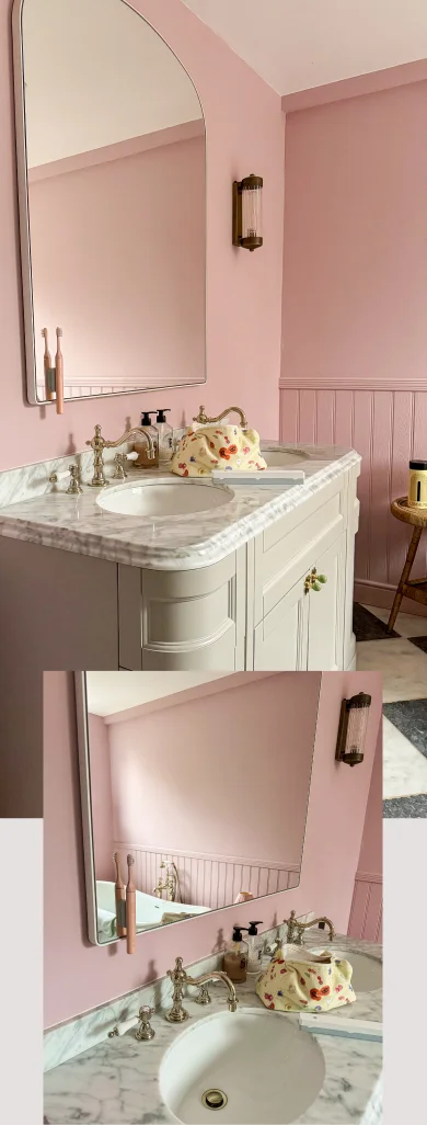Decluttered bathroom