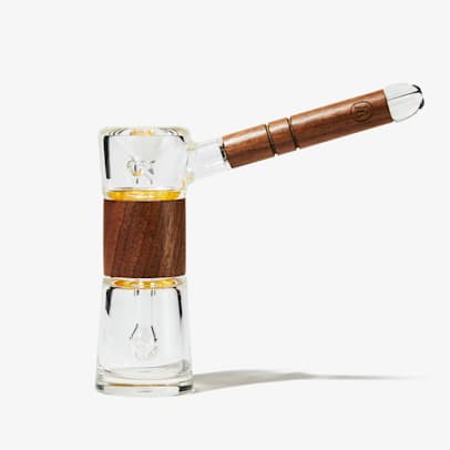 Walnut & Glass Bubbler Pipe