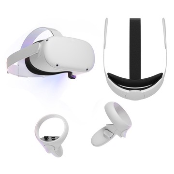 Meta Quest 2 VR Headset 128 GB with Elite Strap