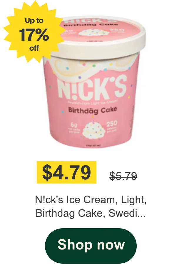 N!ck's Ice Cream, Light, Birthdag Cake, Swedi...