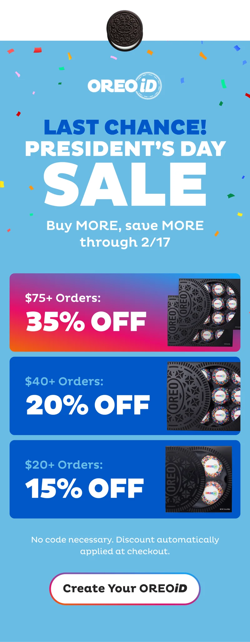 Save 35% on OREOiD orders. Shop now!