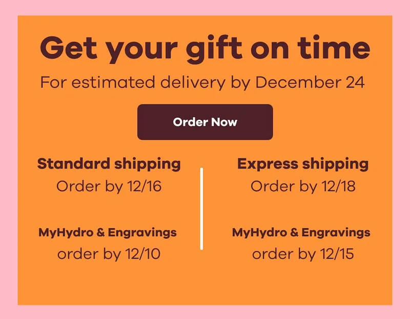 Get your gift on time. For estimated delivery by December 24. | Order Now