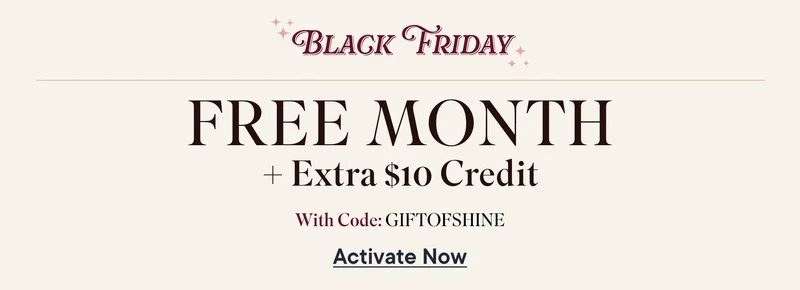 Ready to build your next set? | Free Month + $10 | With Code: giftofshine | Activate Now