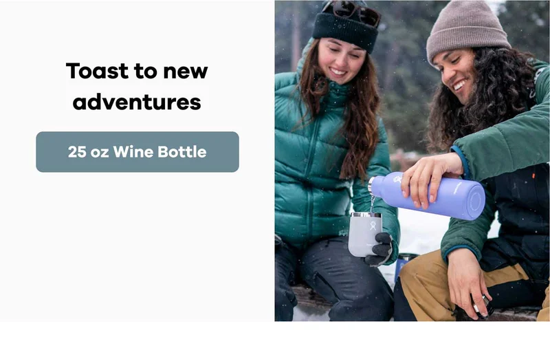 Toast to new adventures | 25 oz Wine Bottle