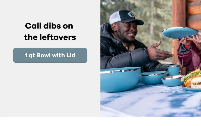 Call dibs on the leftovers | 1 qt Bowl with Lid