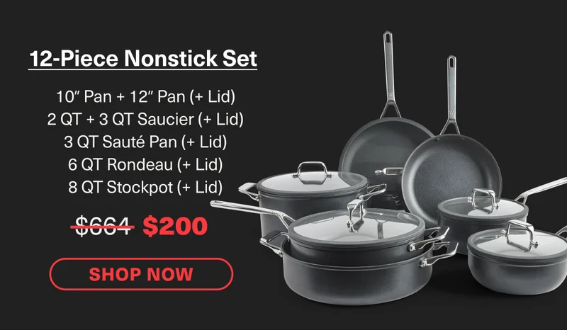 12-Piece Nonstick Set, just $199.20