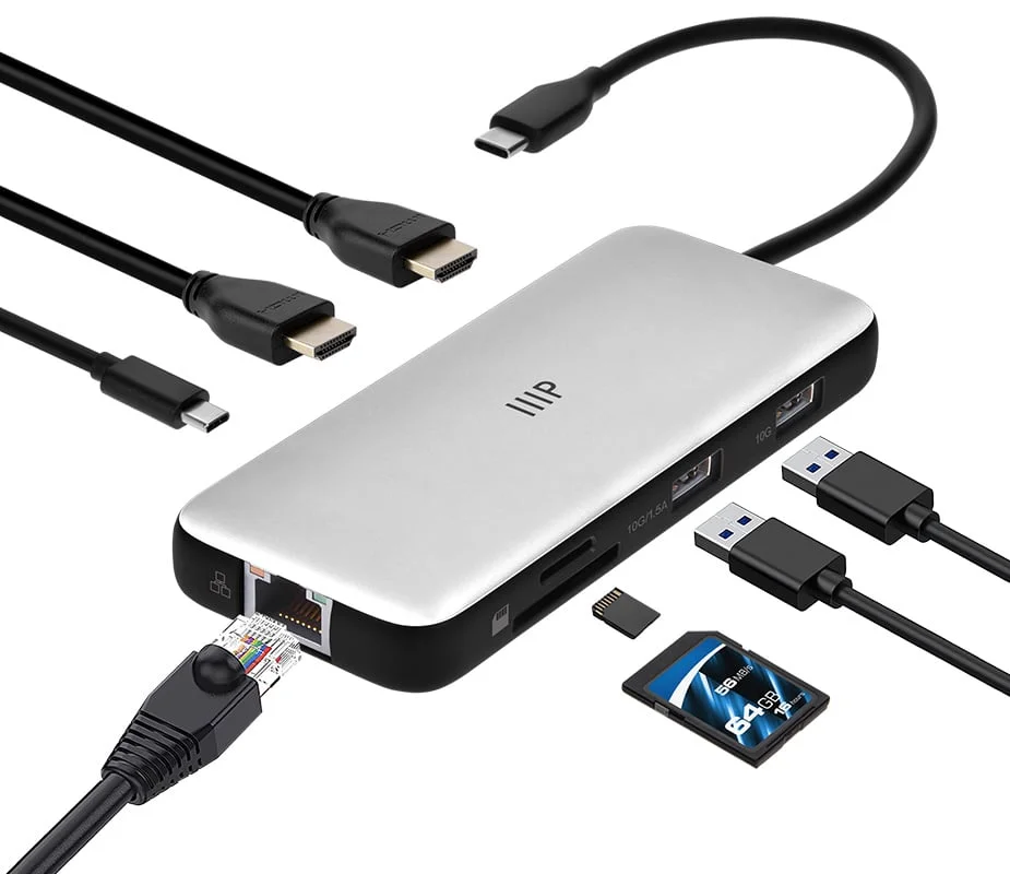 8‑in‑1 Dock with Dual 4K HDMI® Ports