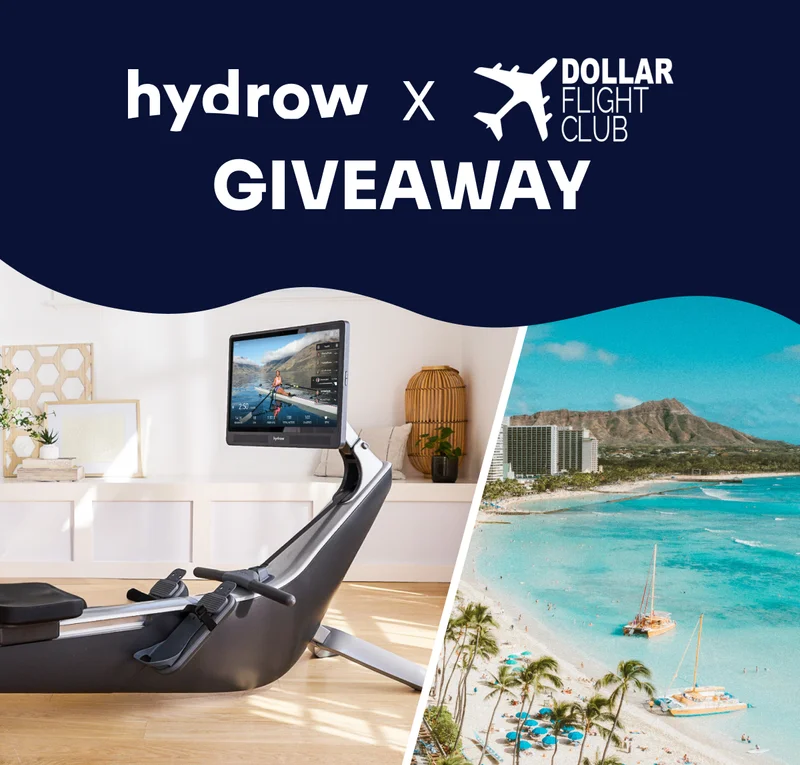Hydrow x Dollar Flight Club Giveaway