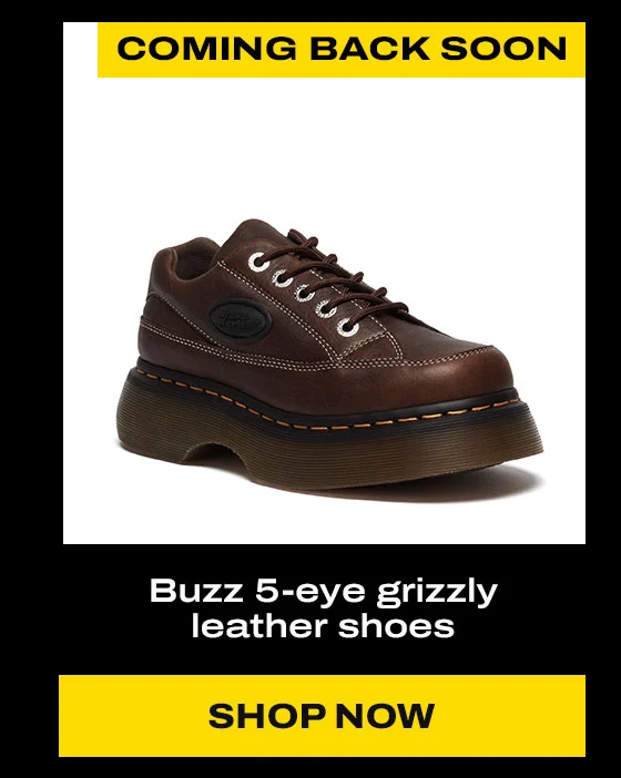 Buzz 5-eye Grizzly leather shoes