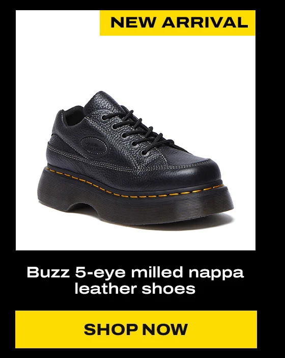 Buzz 5-eye milled nappa leather shoes
