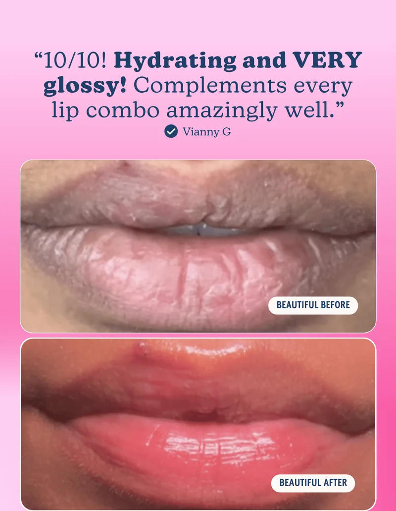 "10/10! Hydrating and VERY glossy! Complements every lip combo amazingly well." -Vianny G