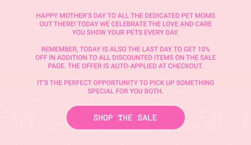 Remember, today is also the last day to get 10% off in addition to all discounted items on the sale page. The offer is auto-applied at checkout.