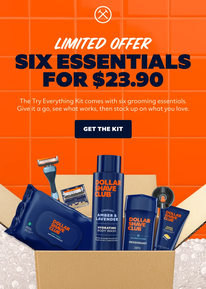LIMITED OFFER SIX ESSENTIALS FOR $23.90 | CTA: GET THE KIT