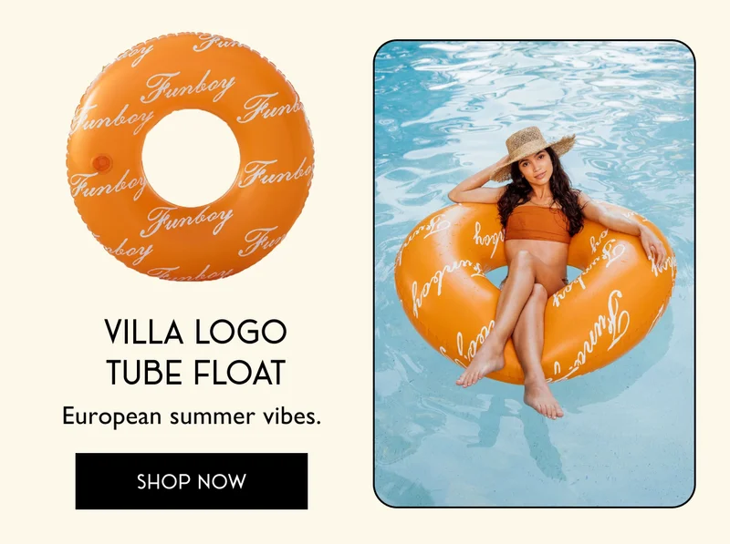 Villa Logo Tube Float | European summer vibes. | SHOP NOW