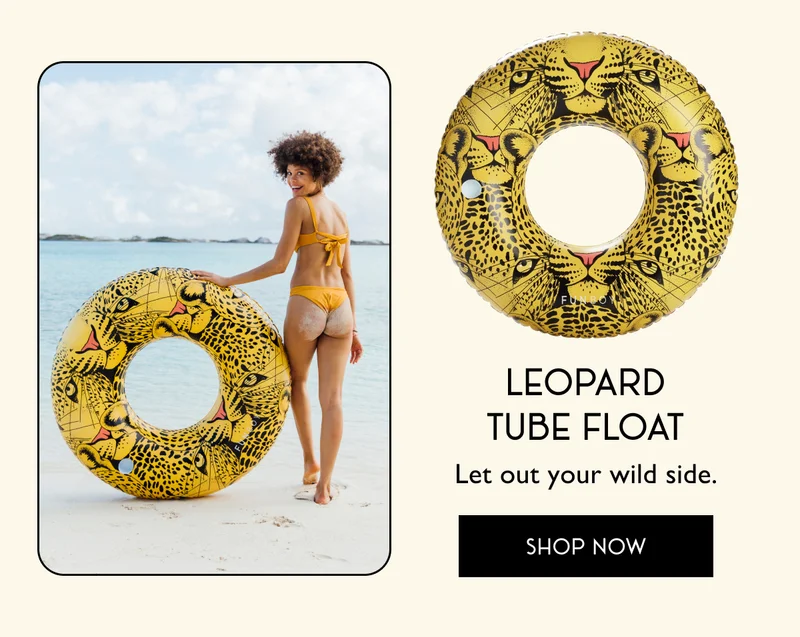 Leopard Tube Float | Let out your wild side. | SHOP NOW