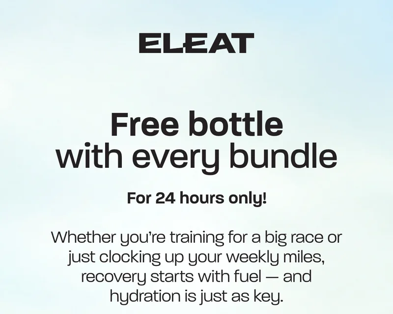Free bottle with every bundle. For 24hours only! Whether you're training for a big race or just clocking up your weekly miles, recovery starts with fuel — and hydration is just as key.