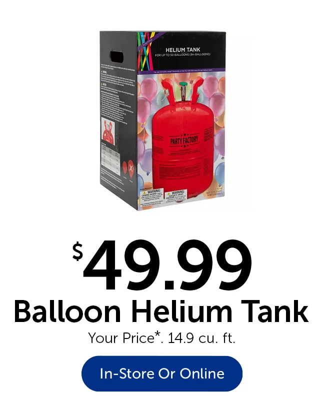 $49.99 Balloon Helim Tank - 14.9 cu. ft.
