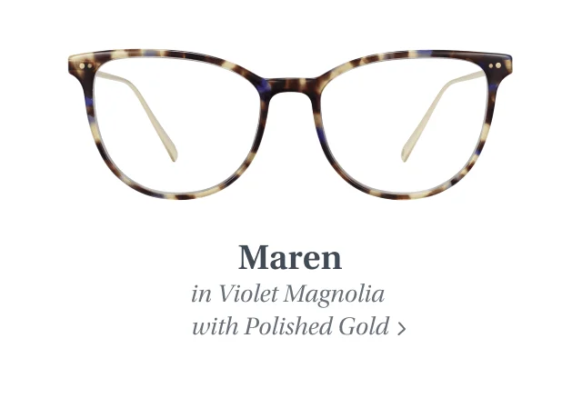 Maren in Violet Magnolia with Polished Gold