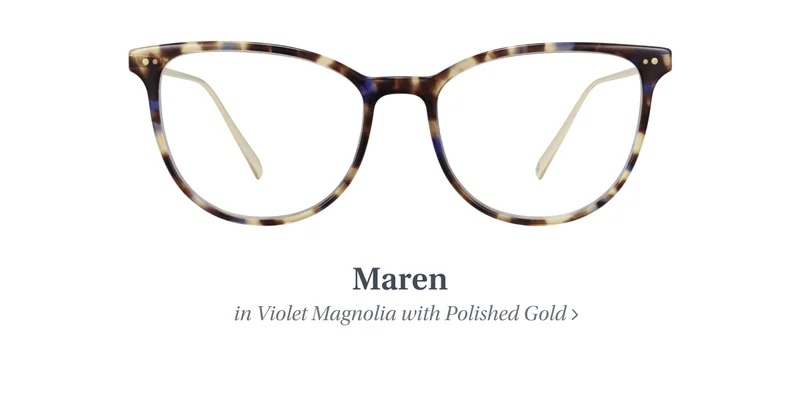 Maren in Violet Magnolia with Polished Gold