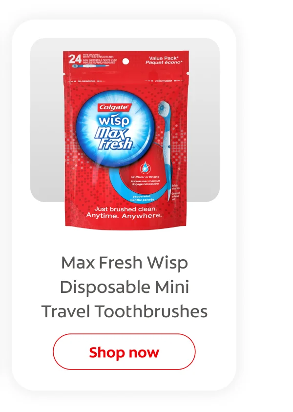 Max Fresh Wisp Disposable Mini Travel Toothbrushes