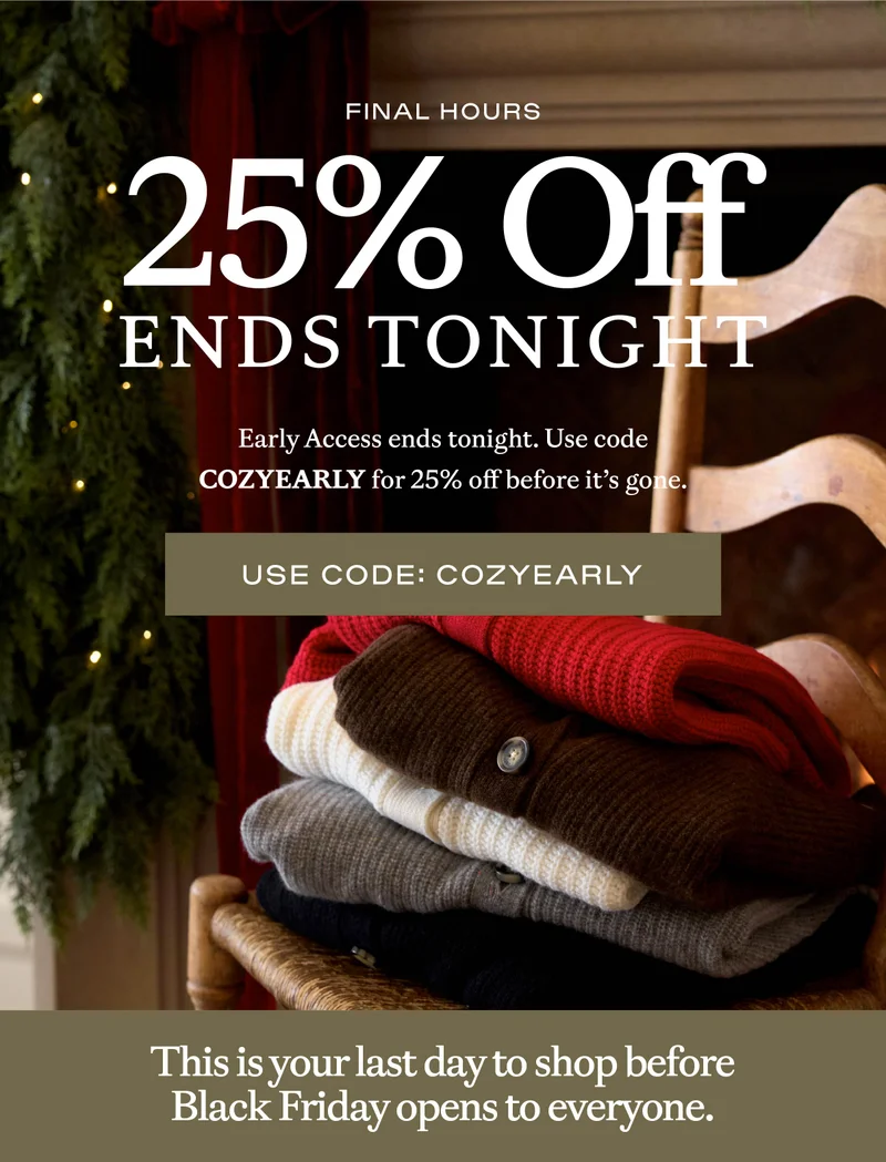 25% off with code discount code ends tonight!