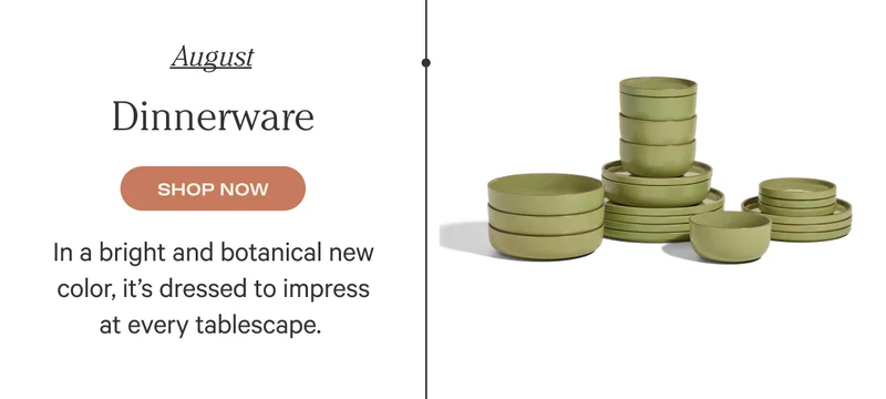 August - Dinnerware