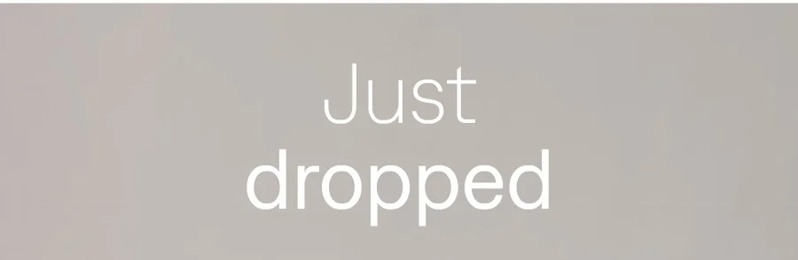 Just dropped: New bags