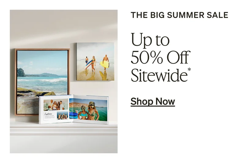 Get an extra 25% off photo books when you buy 2+!