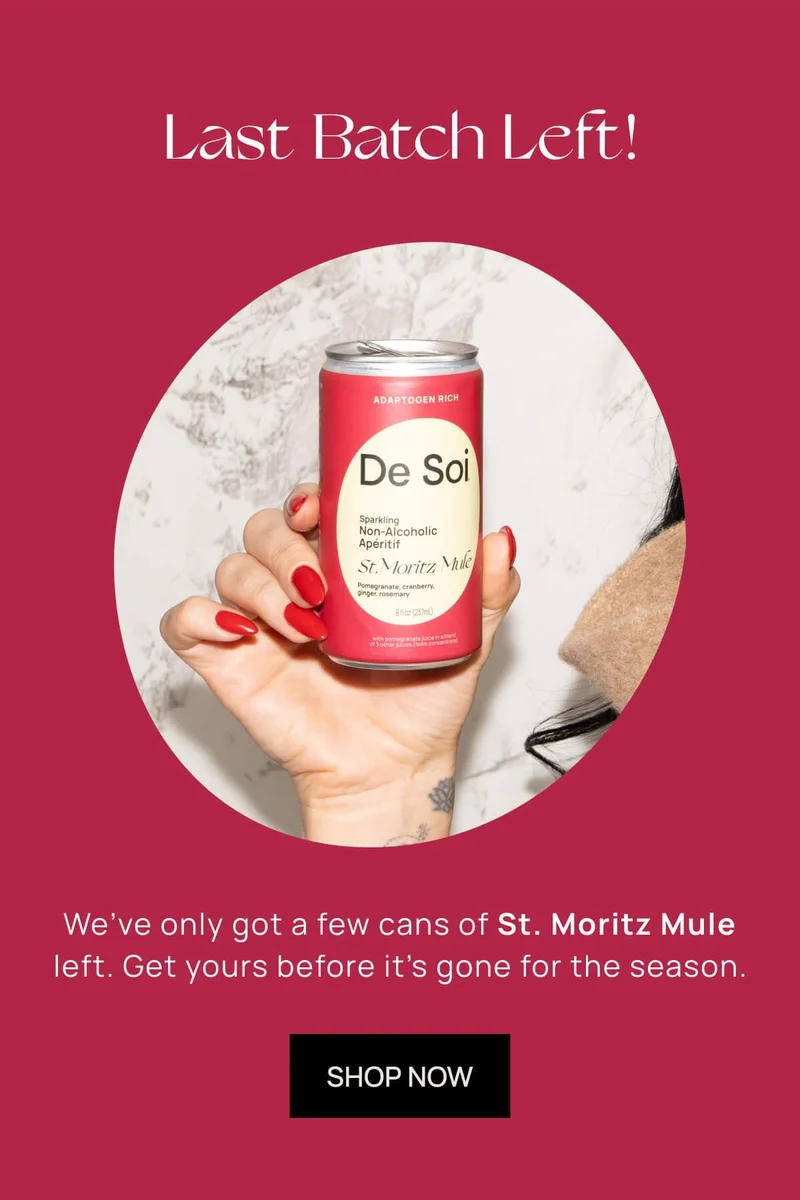 Last Batch Left! | We've only got a few cans of St. Moritz Mule left. Get yours before it's gone for the season. Shop Now