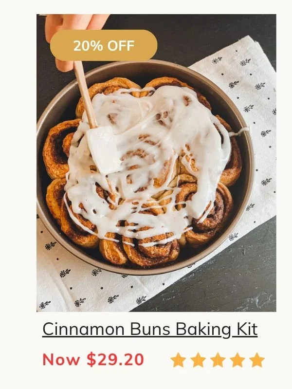 Cinnamon Buns: 1-Time Baking Kit MP Mix Box by Homemade Bakers