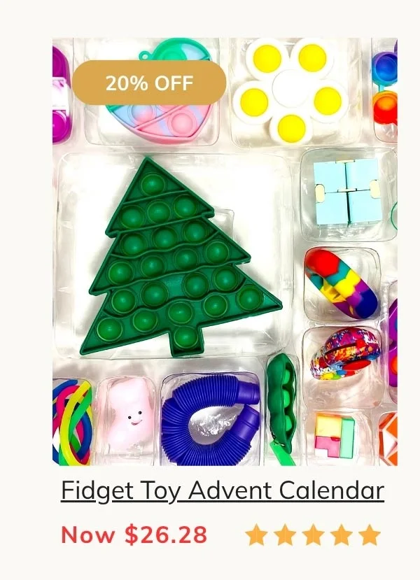 Box of Sensory Toys Advent Calendar