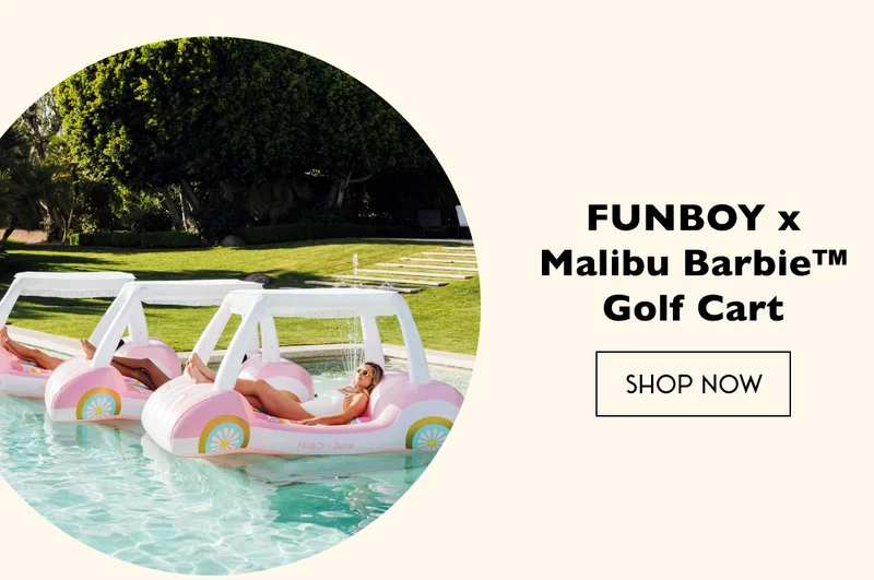 FUNBOY x Malibu Barbie Golf Cart