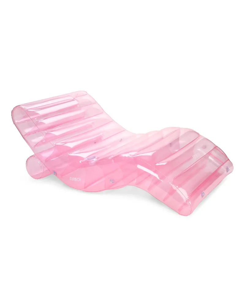 Image of Clear Pink Chaise Lounger