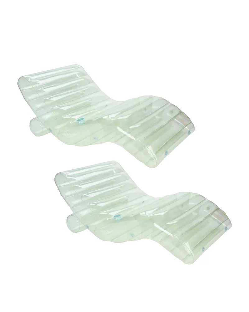 Image of Clear Seaglass Chaise Lounger - 2 Pack