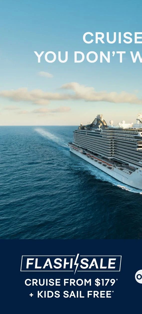 Cruise Deals You Don’t Want to Miss – Flash Sale – Cruise Fro $179* + Kids Sail Free* – Click to View Cruises & Book Now