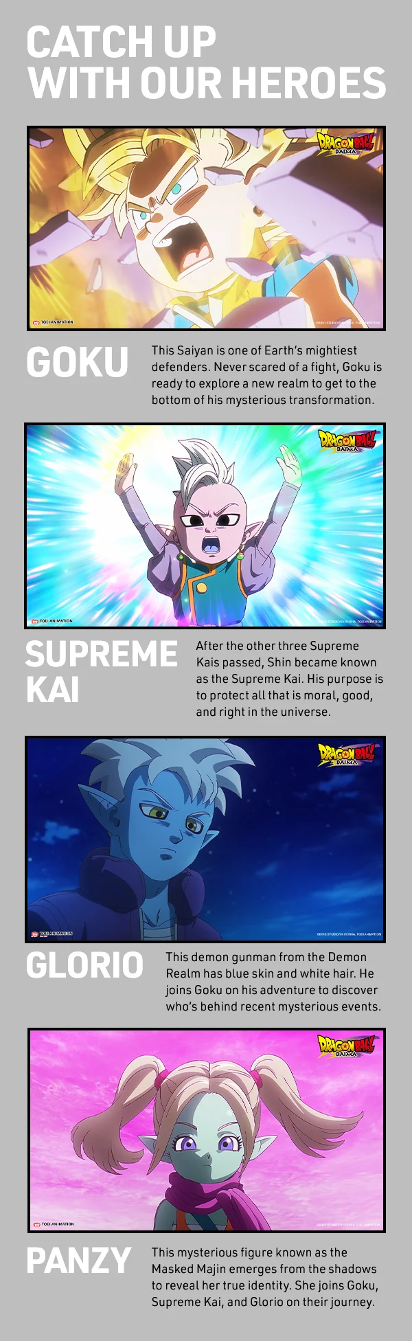 Catch up with our heroes
