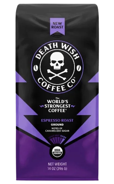 Image of Death Wish Coffee Co. Organic Ground Coffee Espresso