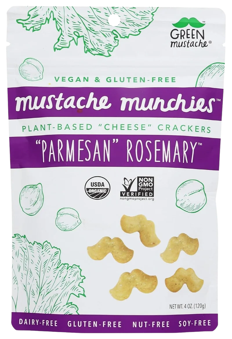 Image of Green Mustache Parmesan Rosemary Crackers