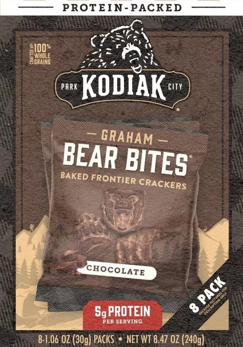 Image of Kodiak Bear Bites Chocolate Graham Crackers (8 CT)
