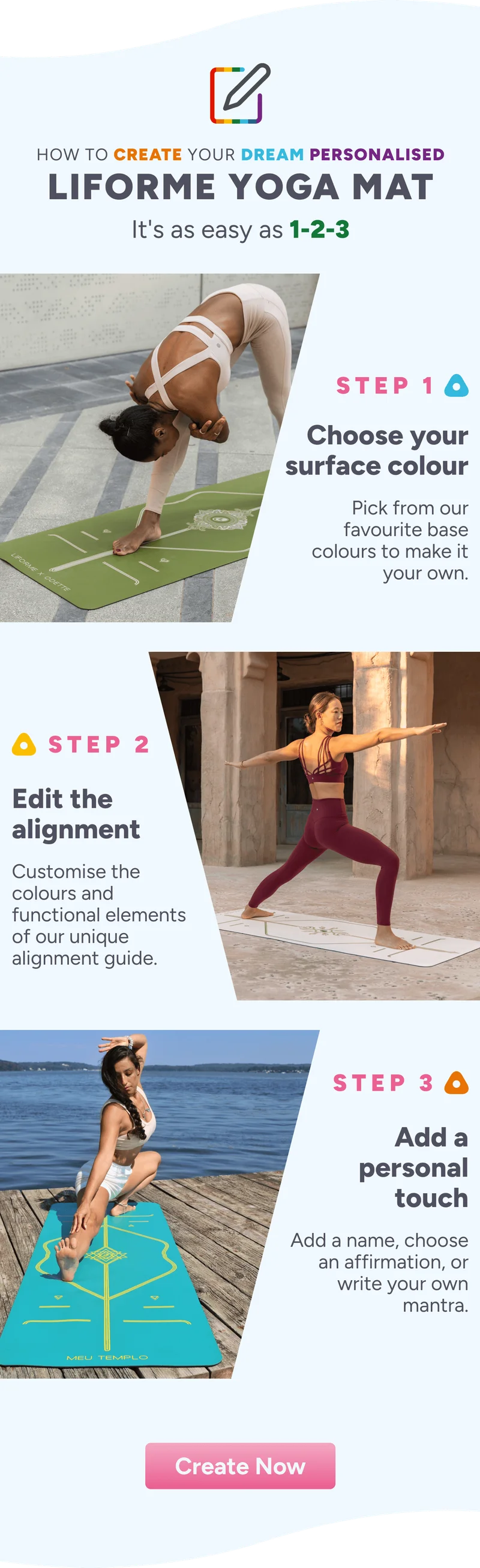How to create your dream personalised Yoga Mat
