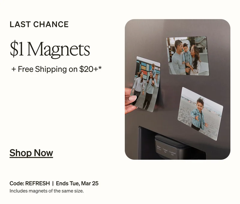 Up to 50% Off EVERYTHING, $1 Magnets + Free Shipping