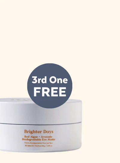 Brighter Days Red Algae + Avocado Biodegradable Eye Masks