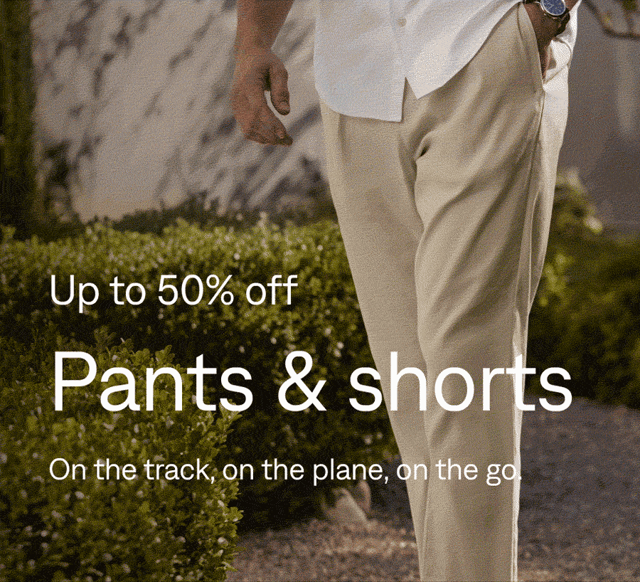 Up to 50% off: Pants & shorts
