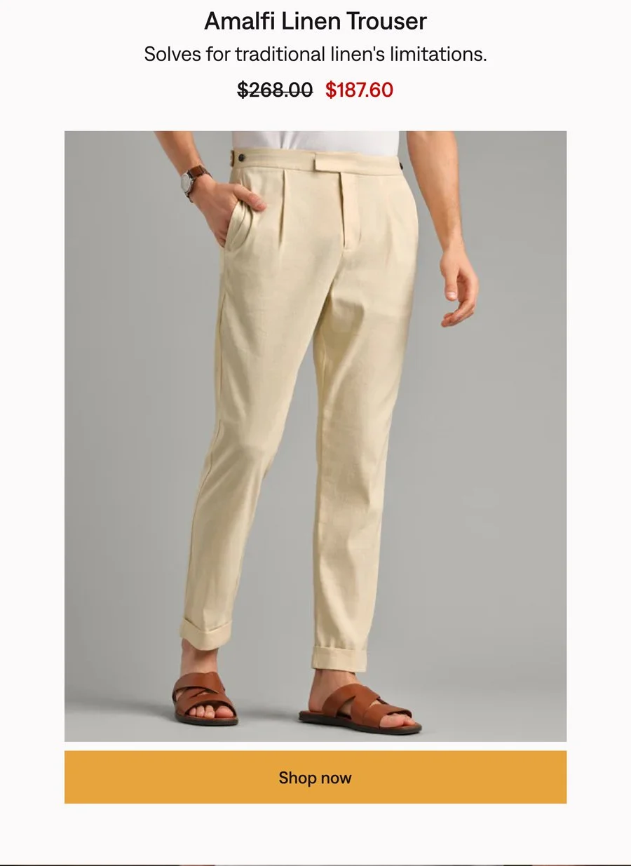 Amalfi Linen Trouser