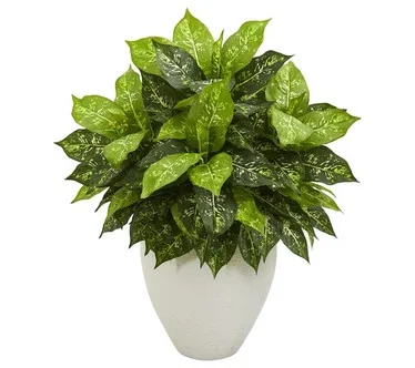 Dieffenbachia Artificial Plant in Planter by Nearly Natural