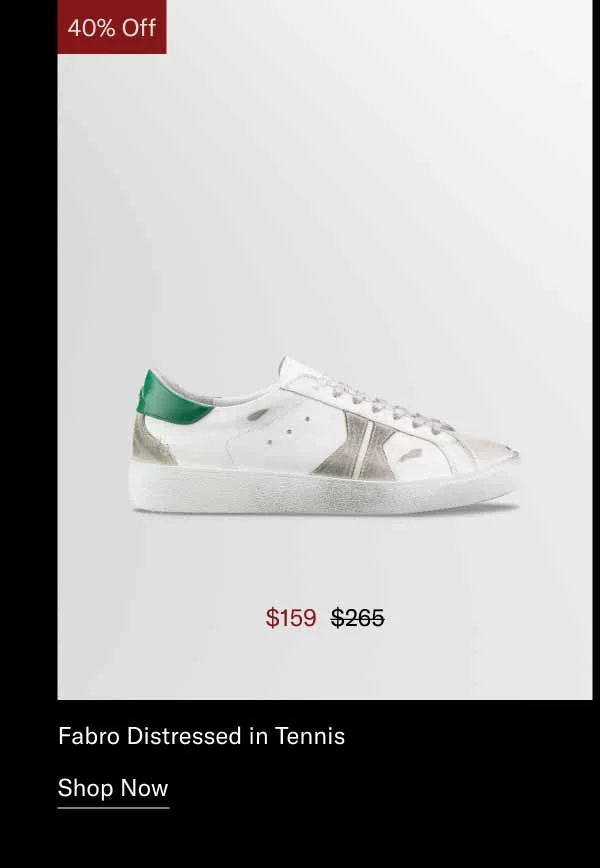 Fabro Distressed in Tennis. Shop Now