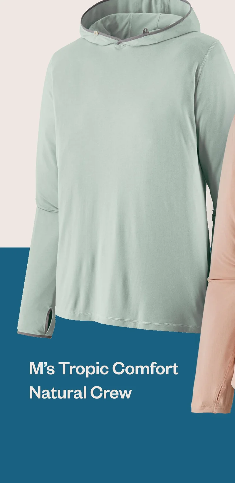 M’s Tropic Comfort Natural Crew
