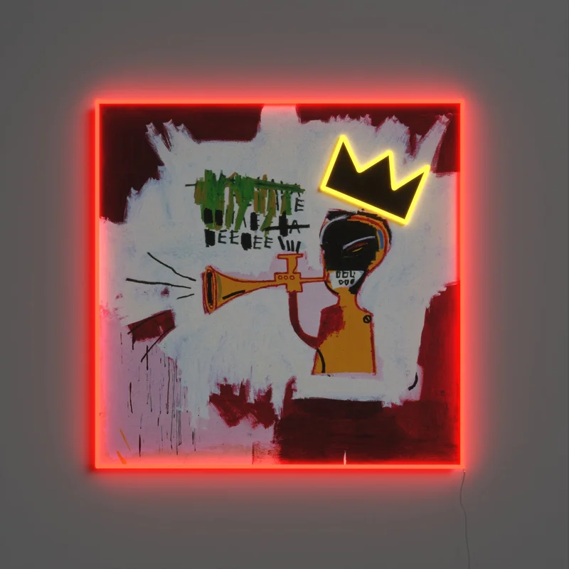 Image of Trumpet Painting YP x Jean Michel Basquiat