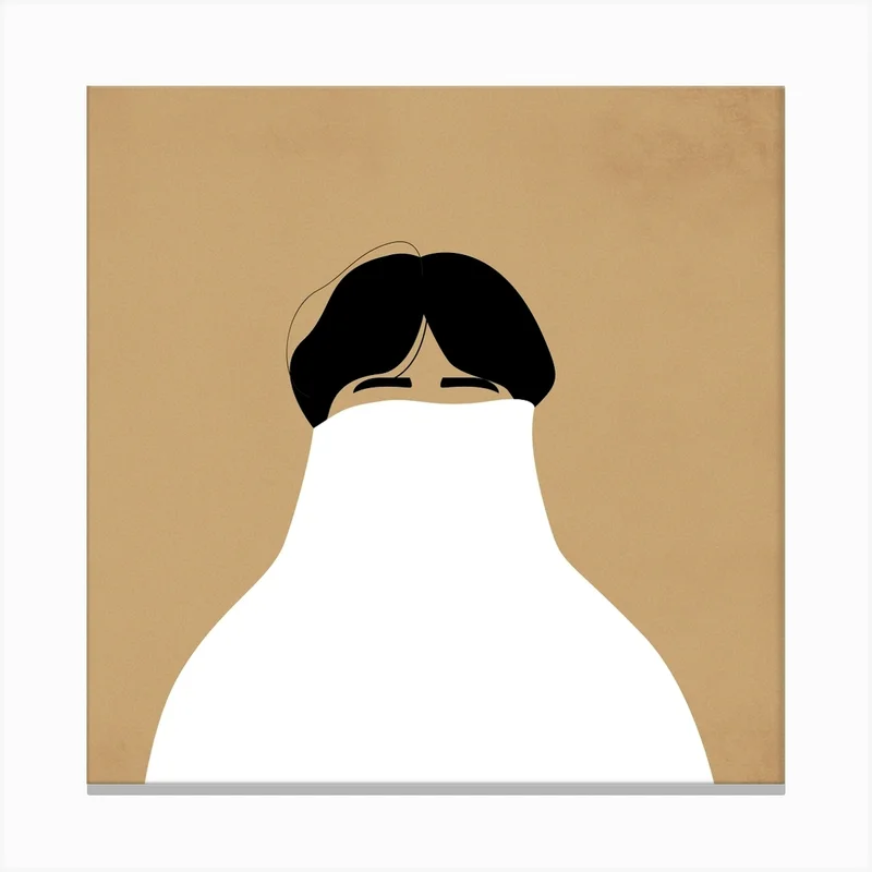 Image of Lazy Square Canvas Print